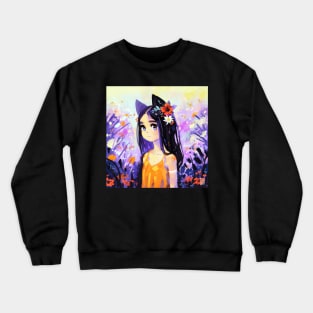 Cat Girl Crewneck Sweatshirt